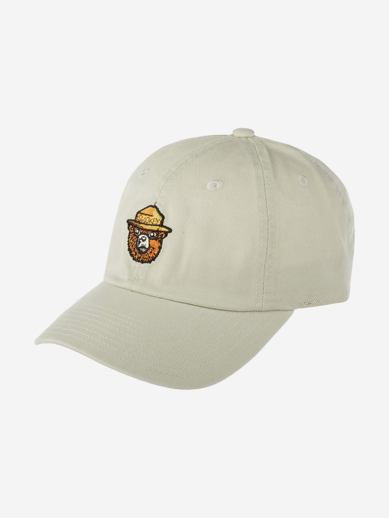 Бейсболка AMERICAN NEEDLE 21015A-SBEAR Smokey Bear Micro Slouch (белый)