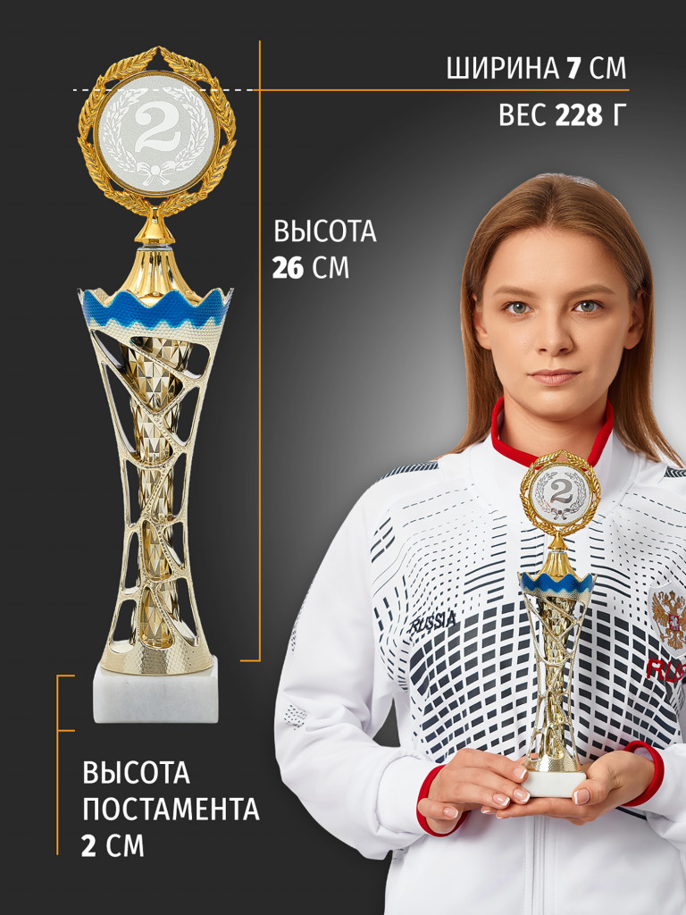 Комплект из трех кубков для награждения