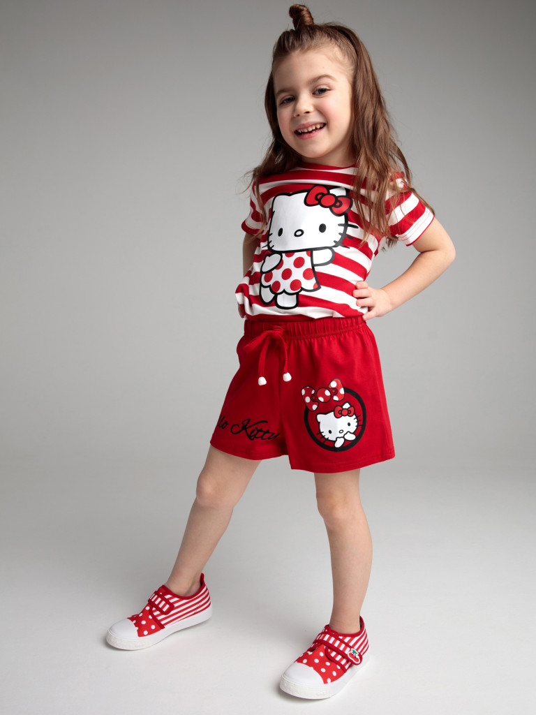 Комплект Playtoday для девочек: футболка, шорты