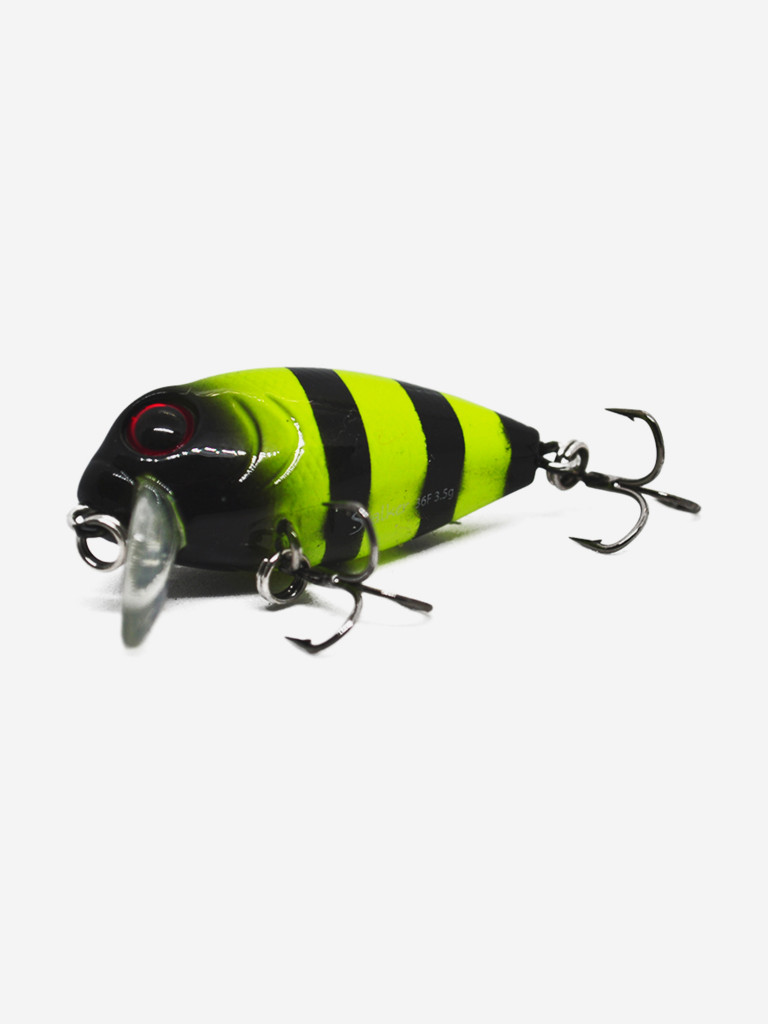 Воблер Mottomo Stalker 36F 3,5g Chartreuse Black
