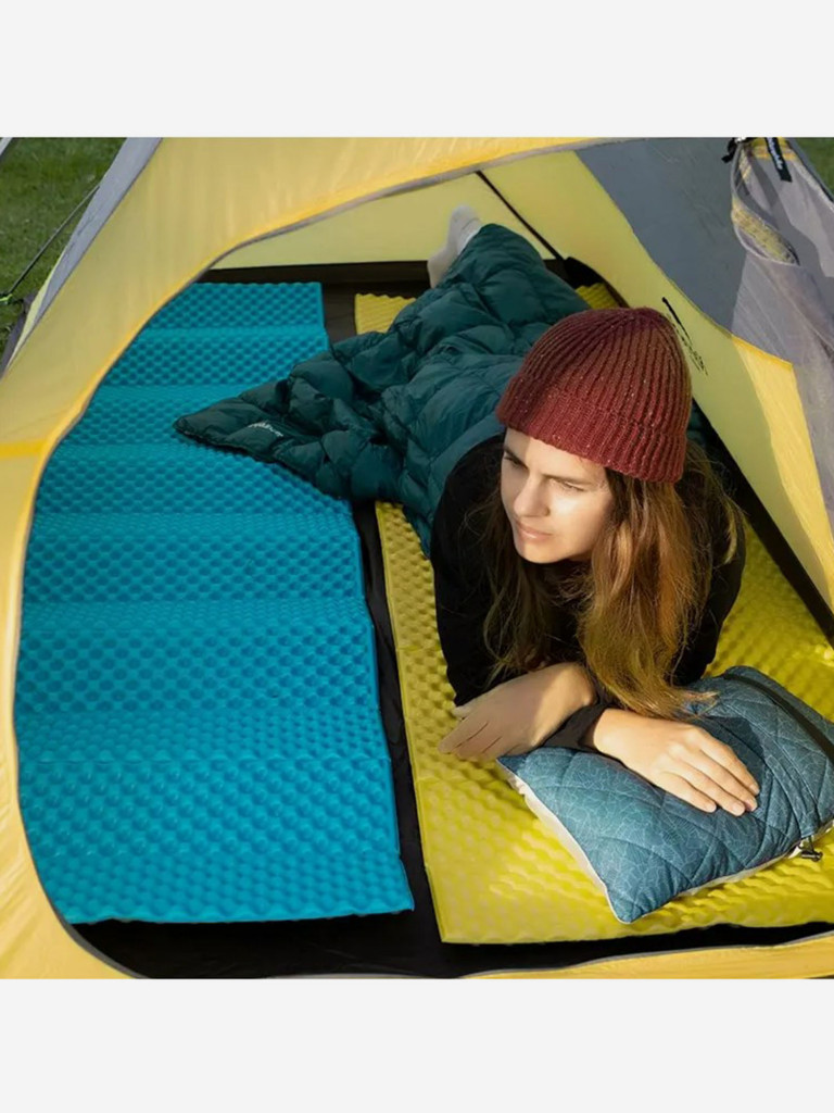 Коврик туристический Naturehike 187х56х2,5 см. IXPE, голубой
