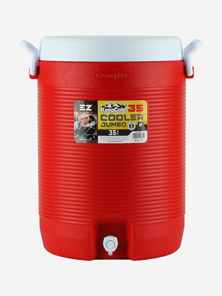 Термоконтейнер EZ COOLERS Keep cold cooler jumbo, 35 л, красный