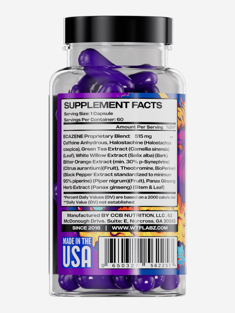 Жиросжигатель Ecazene 60 капсул WTFLABZ