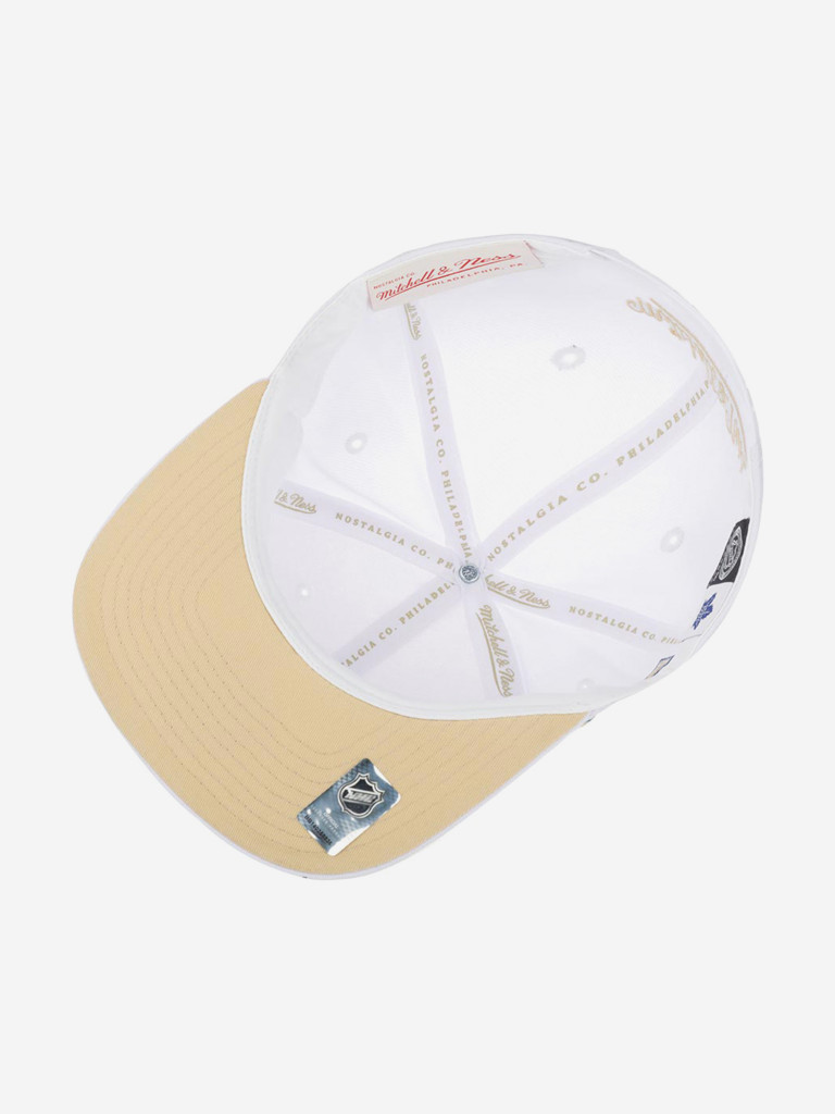 Бейсболка с прямым козырьком MITCHELL NESS HHSS5745-TMLYYPPPWHIT Toronto Maple Leafs NHL