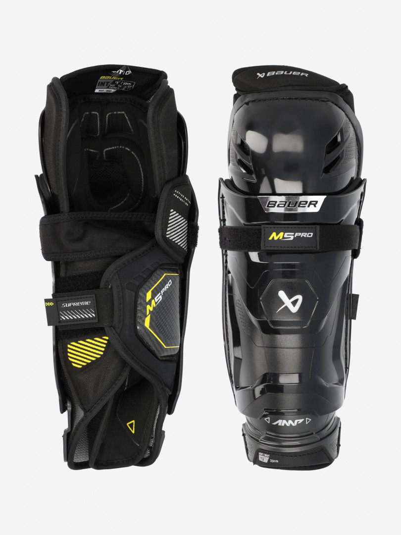 фото Щитки хоккейные детские bauer supreme m5 pro int, черный