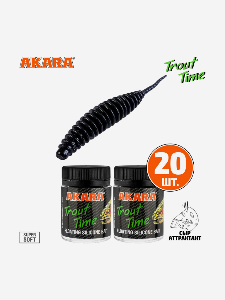 Силиконовая приманка Akara Trout Time REX 1,5 Cheese 422 (20 шт.)