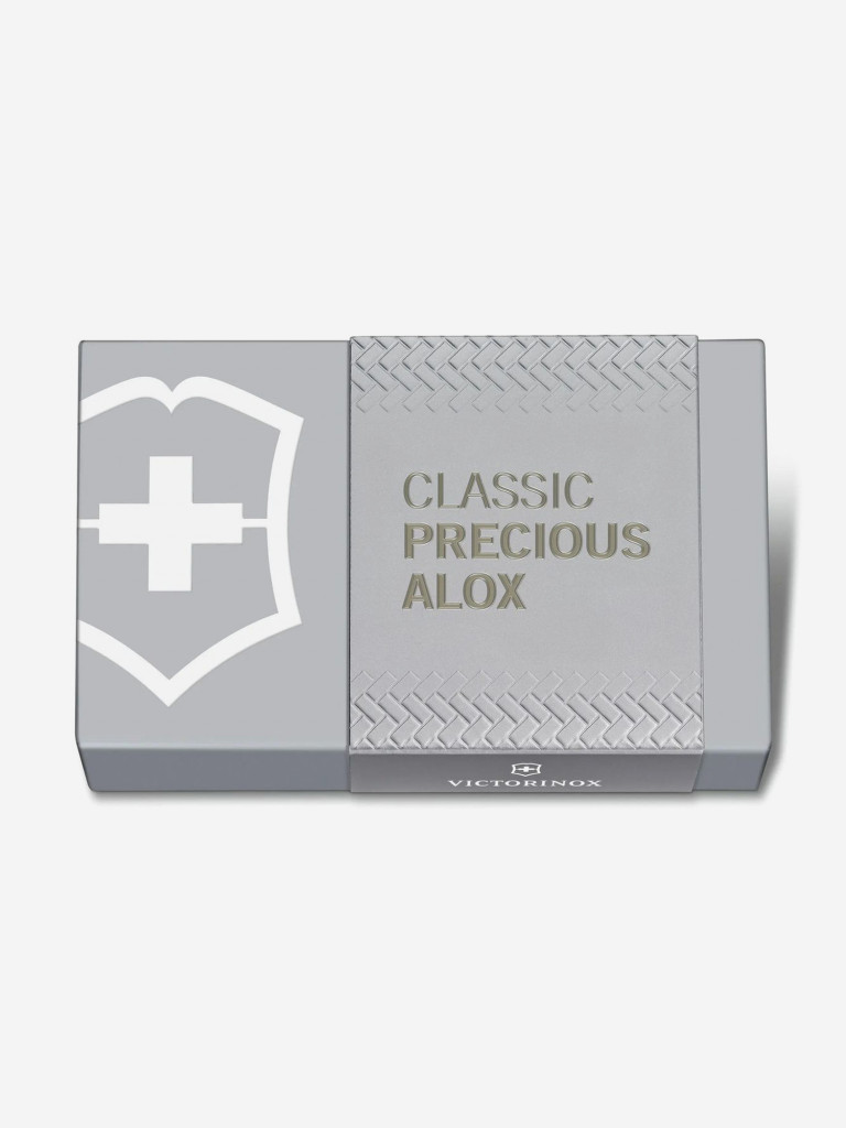 Складной нож Victorinox Classic Precious Alox, функций: 5, 58мм, серый , коробка подарочная, 0.6221.4031g