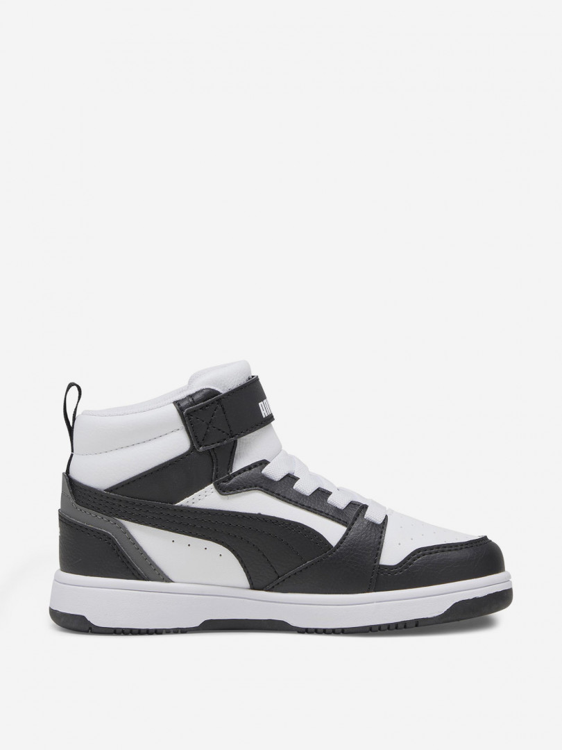 фото Кеды детские puma rebound v6 mid ac+ ps, белый