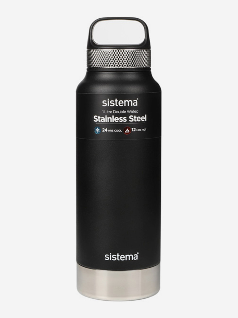 Термобутылка Sistema "Hydrate" 1л черная 585