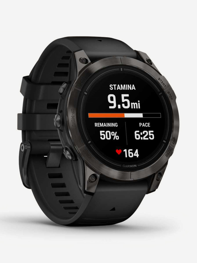 Спортивные часы Garmin EPIX PRO (Gen 2) Sapphire Edition 47 мм, титановый, угольно-серый DLC, черный ремешок