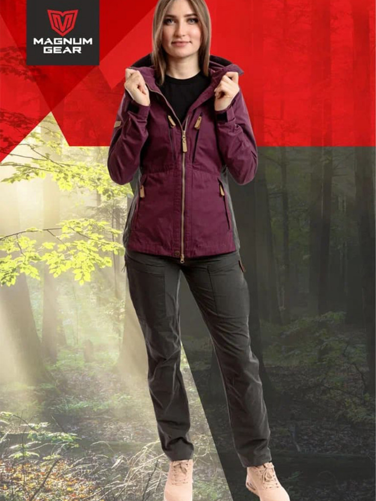 Костюм для рыбалки женский MAGNUM GEAR MONTANA вишня/графит