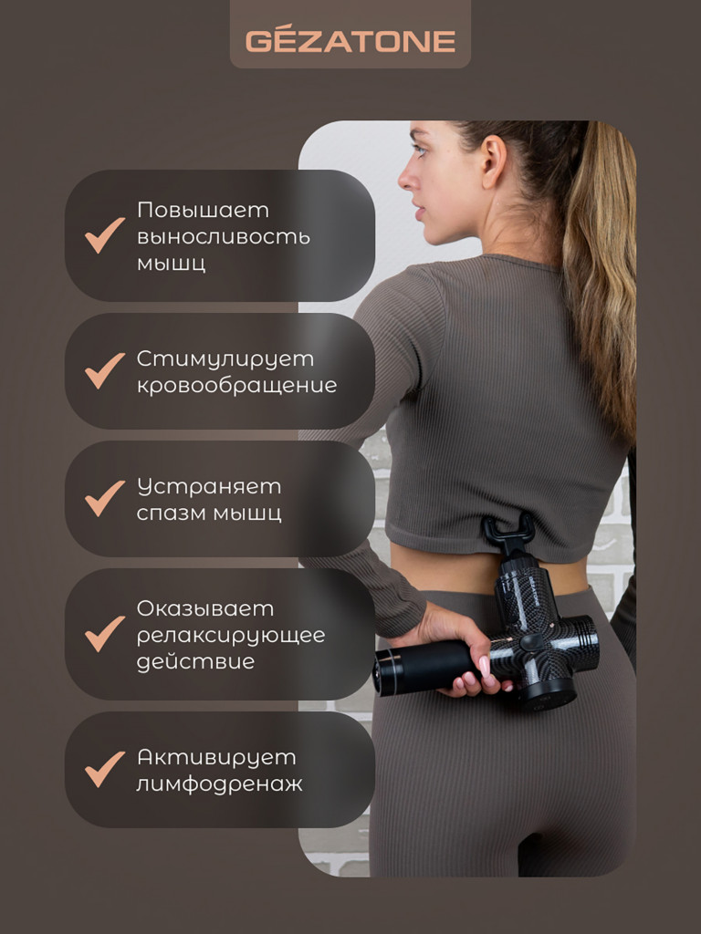 Массажер для тела перкусcионный Gezatone AMG143