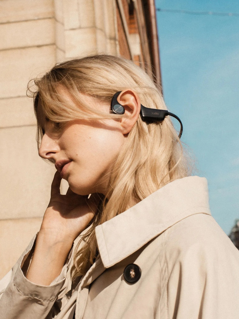 Беспроводные наушники с костной проводимостью Sudio B4 Bone Conduction Earphones, цвет: черный