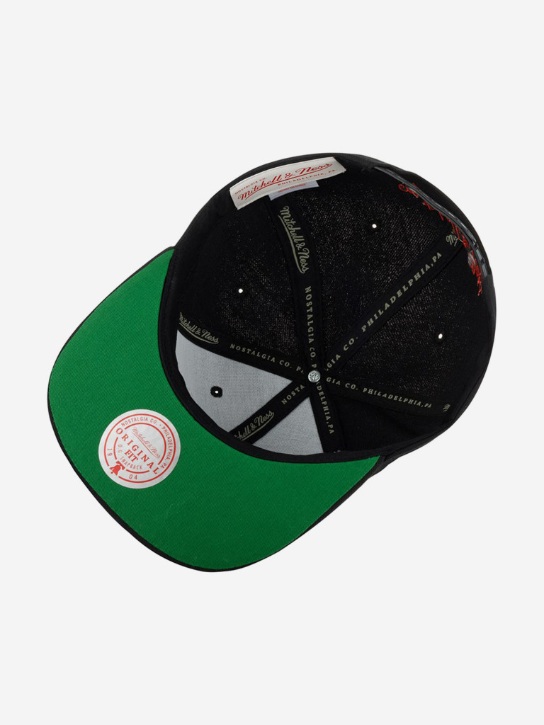 Бейсболка с прямым козырьком MITCHELL NESS HHSS2998-P76YYPPPBLCK Philadelphia 76Ers NBA