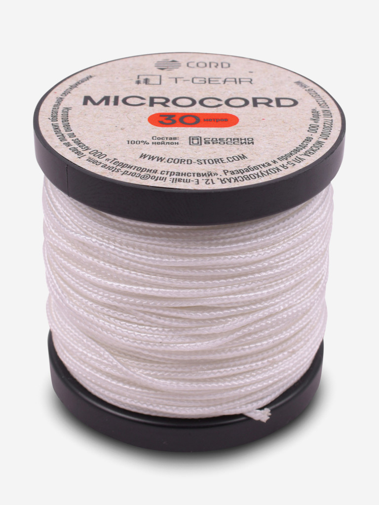 Микрокорд T-Gear x CORD nylon катушка 30м (White)