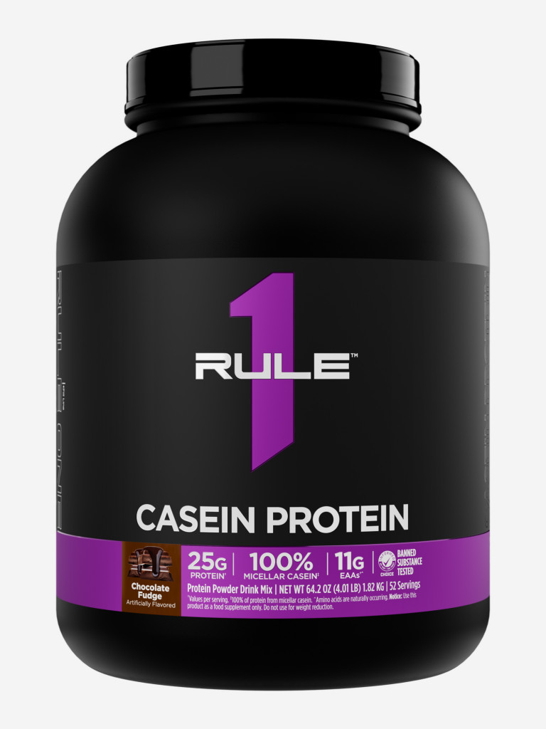 Протеин Rule 1 Casein Protein, 1820 г, Шоколадная помадка