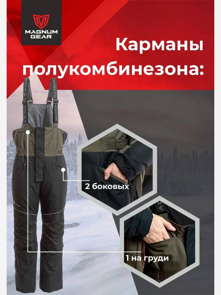Костюм MAGNUM GEAR ICEBERG - 30° C хаки-черный