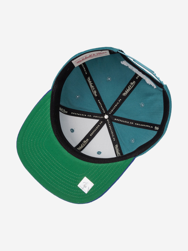 Бейсболка с прямым козырьком MITCHELL NESS HS10048-CHOTEAL Charlotte Hornets NBA (голубой)
