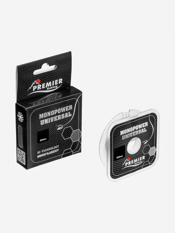 Леска для рыбалки Premier Fishing MONOPOWER UNIVERSAL Nylon 0,18мм, 30м, 3,7кг, прозрачный