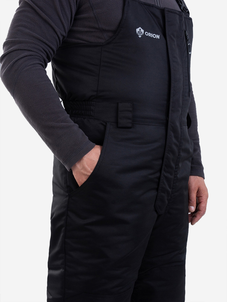 Костюм с полукомбинезоном зимний, таслан, ORION Active, Юпитер черный-т.синий