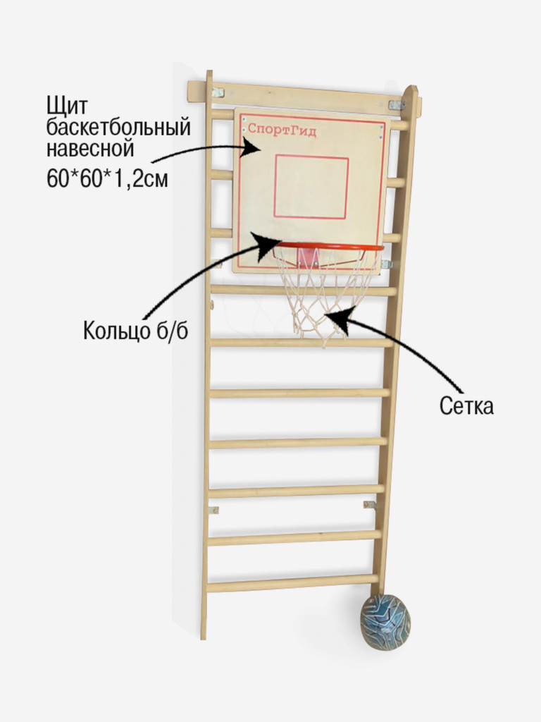 ЩИТ баскетбольный навесной №1 50х50