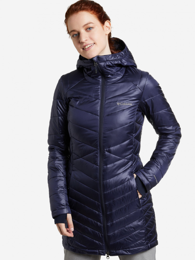 фото Куртка утепленная женская columbia joy peak mid jacket, синий