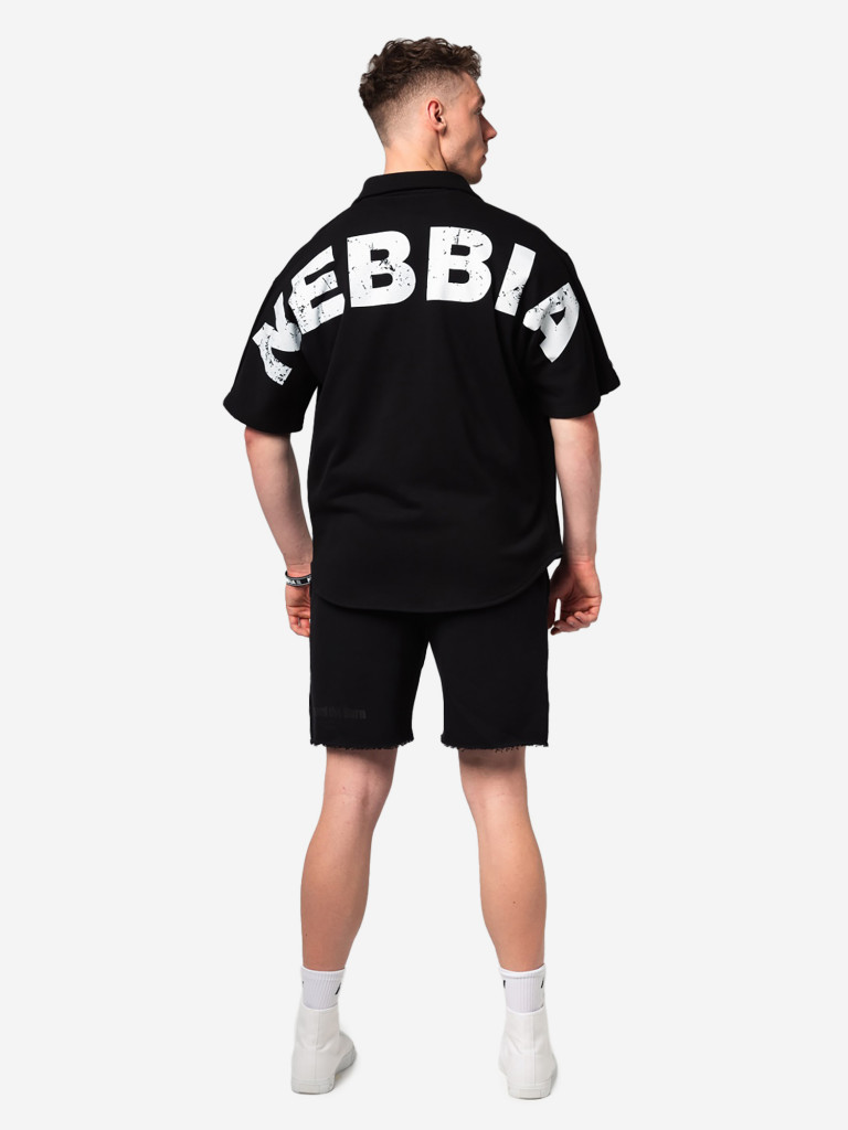 Рубашка спортивного стиля мужская NEBBIA Oversized Shirt 90s THROWBACK 350