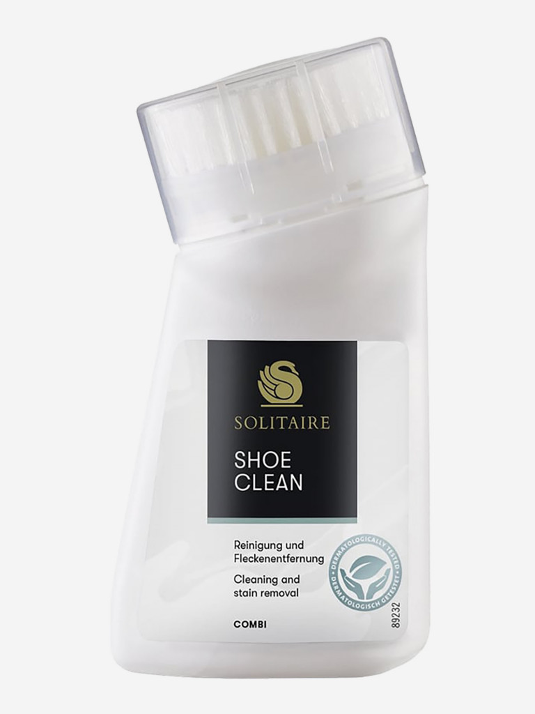 Очиститель для обуви SOLITAIRE Shoe Clean 75 ml для гладкой кожи, замши,  велюра, нубука, текстильных материалов, средство для удаления разводов от  снега, соли, реагентов, удаление пятен Мультицвет цвет — купить за 899