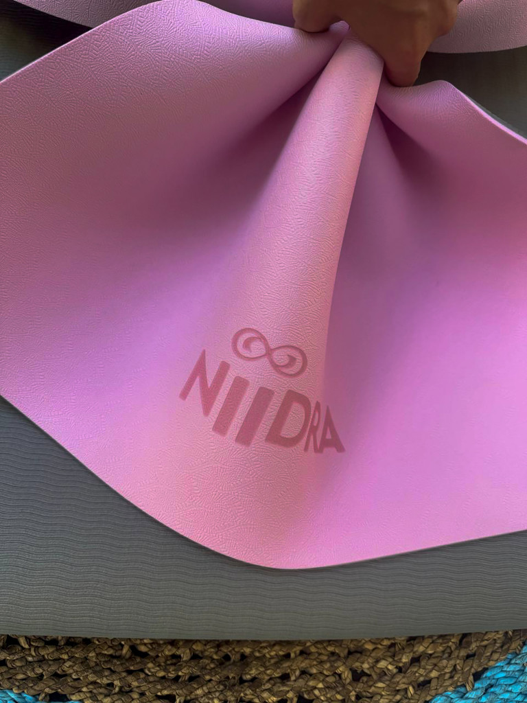 Коврик для йоги NiiDRA Basic лавандово-розовый