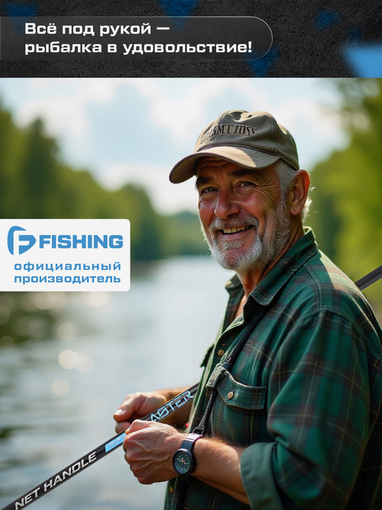 Ручка подсака штекер Aster F-FISHING 3,30м