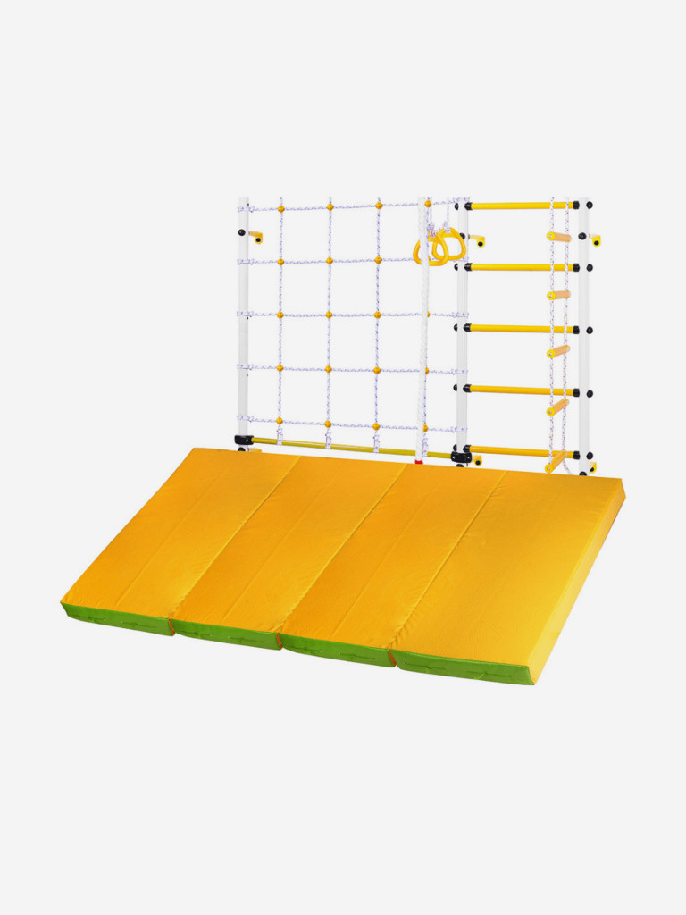 Мат для шведской стенки WestSport (100x200x10 см) Зелено-желтый