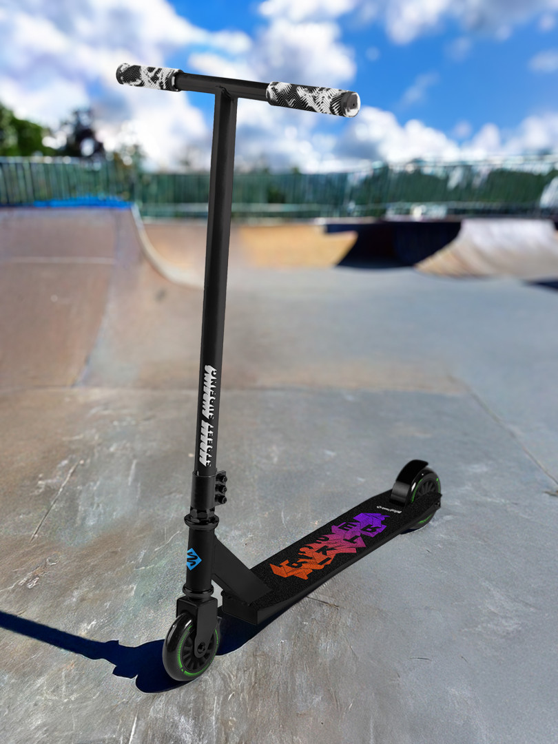 Самокат Street Surfing Trickster, 100 мм, Черный