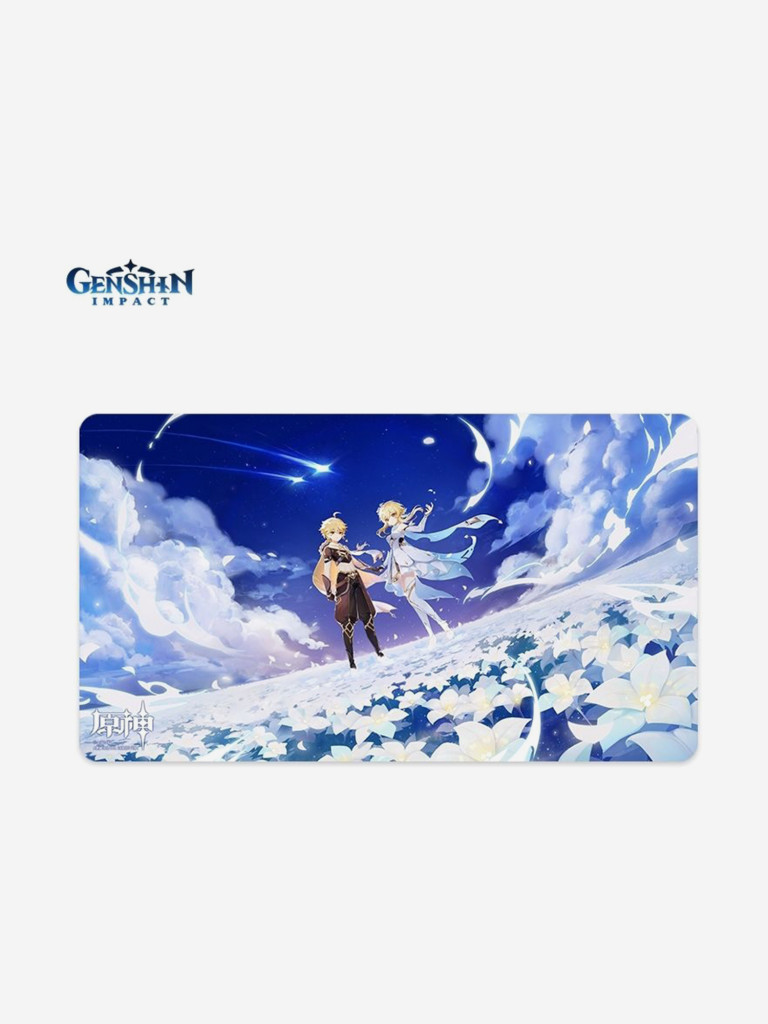 Коврик для мыши GENSHIN IMPACT Desk Mat Twin Stars in the Flower Field