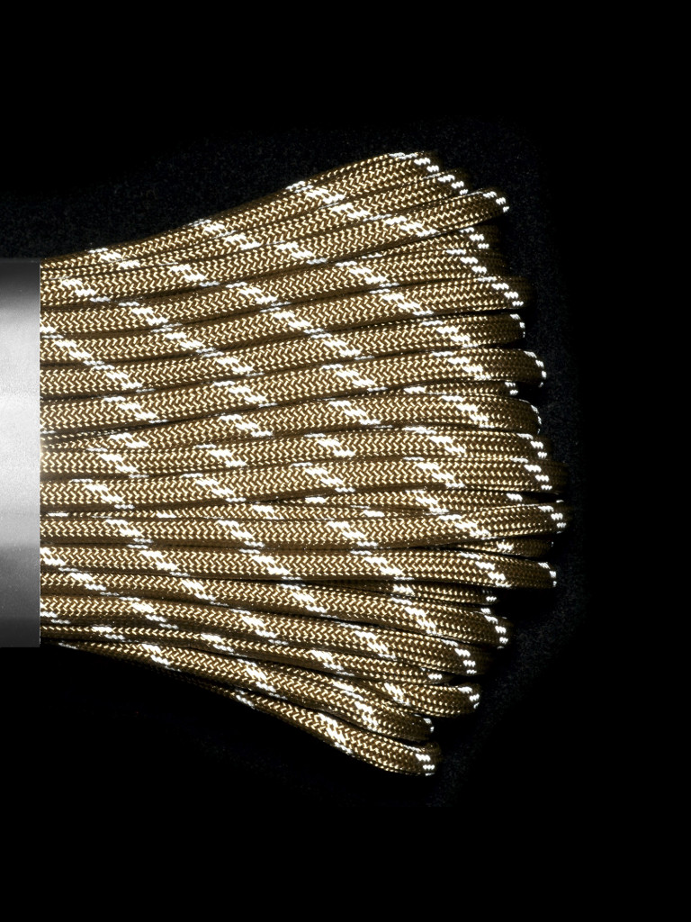 Паракорд 550 CORD nylon 30м RUS световозвращающий (tan)