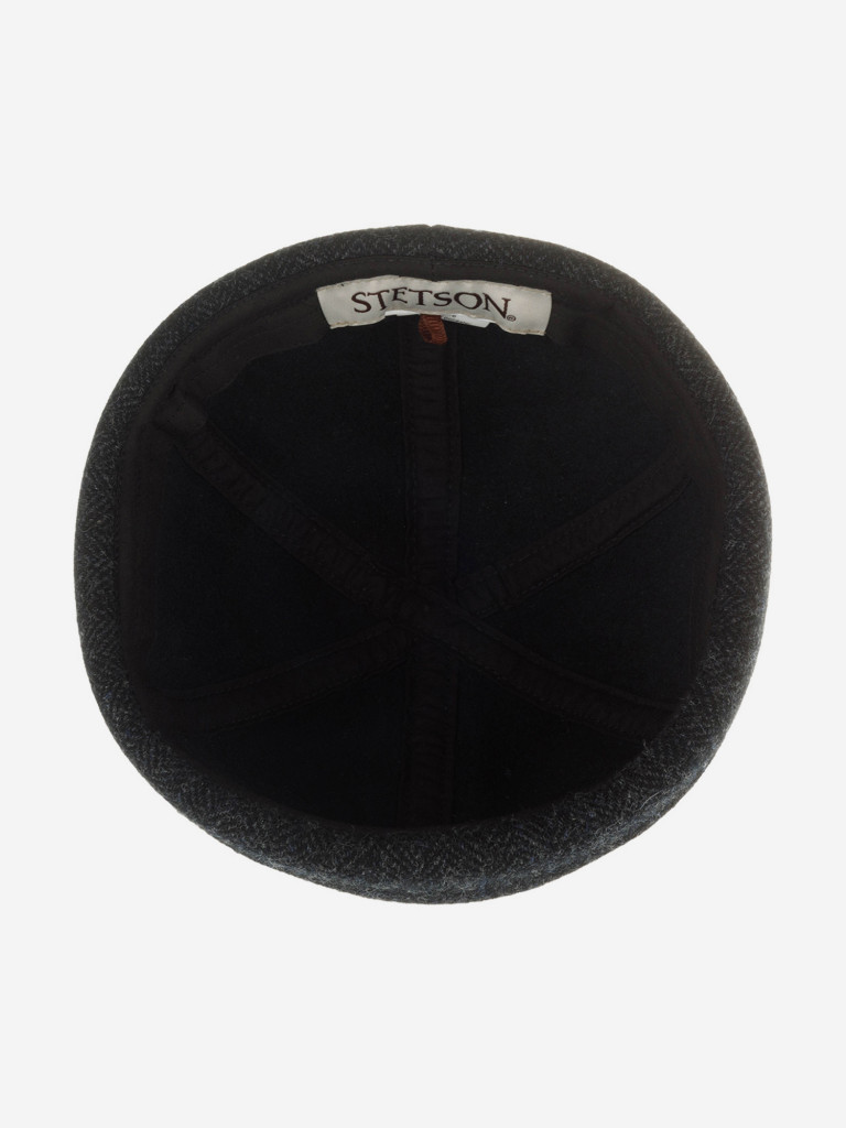 Шапка докер STETSON 8820502 DOCKER WOOL HERRINGBONE (серый)