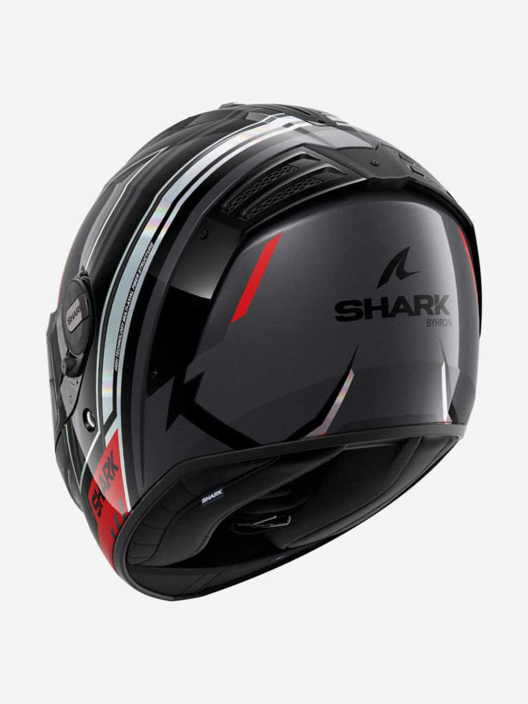 Мотошлем интеграл Shark SPARTAN RS BYRHON Black/Iridium Red/Black