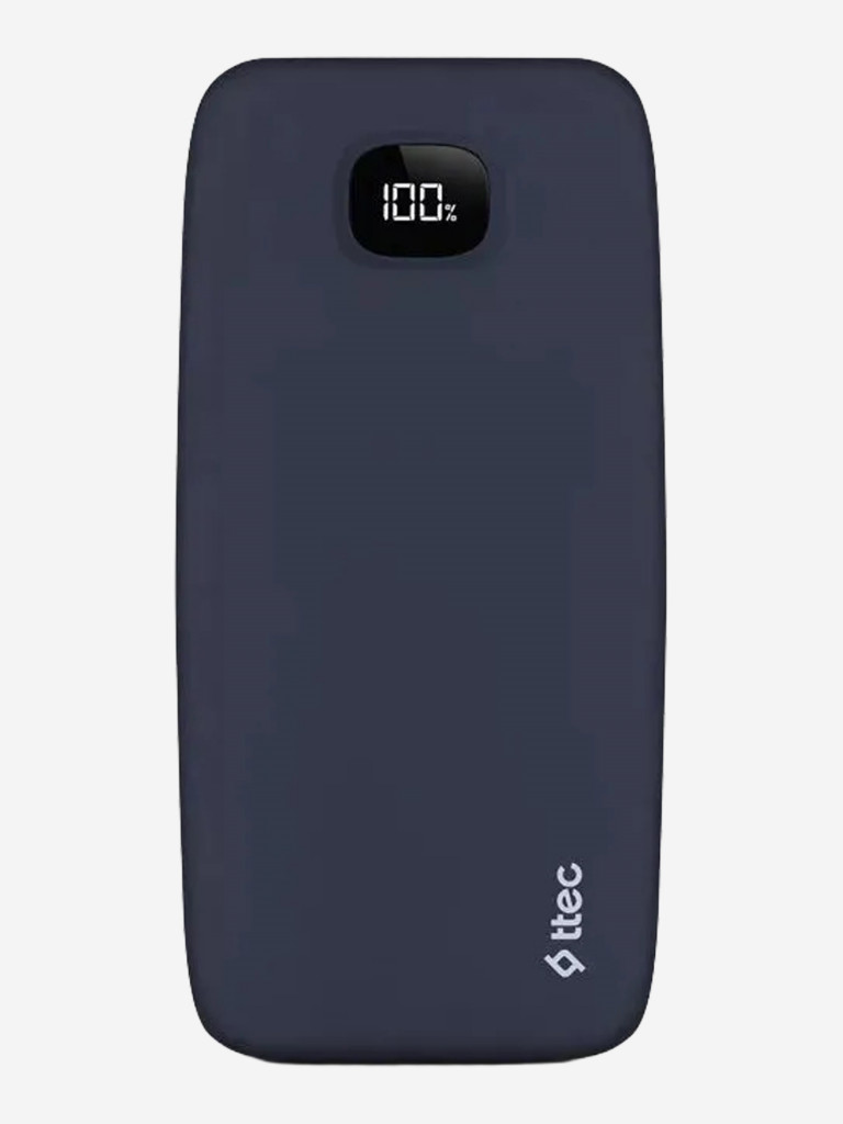 Внешний аккумулятор TTEC ChargeUp Pro LCD 10000mAh PD 20W Powerbank. Цвет: темно-синий