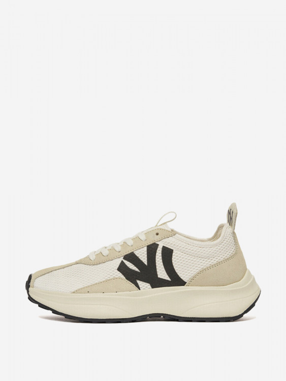 Кроссовки массивные MLB Chunky Jogger Seamball Yankees Бежево-черные