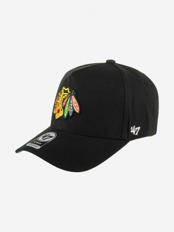 Бейсболка 47 BRAND H-REPDT04WBP-BK Chicago Blackhawks NHL