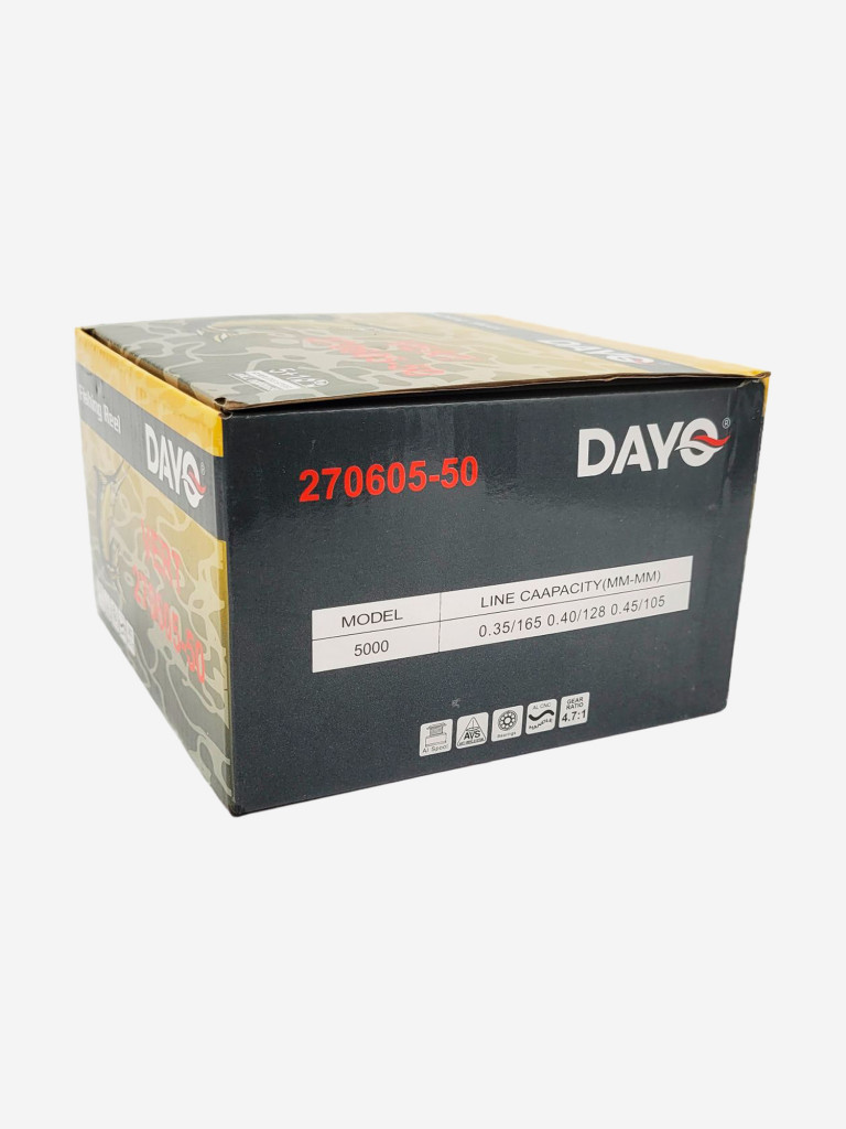 Катушка Dayo VERT 6000, с передним фрикционом, с дополнительной шпулей