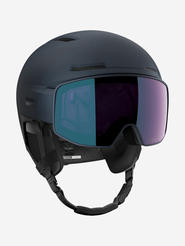 Горнолыжный шлем с визором Salomon Driver Prime Sigma Photo MIPS Dress Синий Cat. 1-3