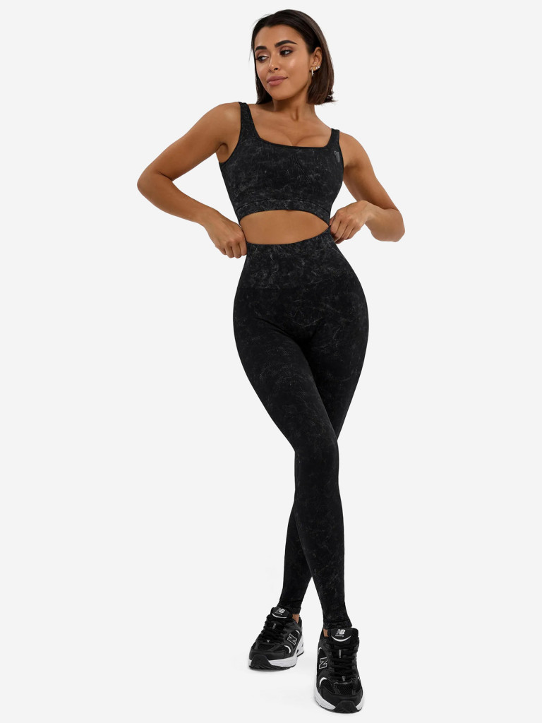 Лосины женские Bona Fide: Marble Leggings "Black"