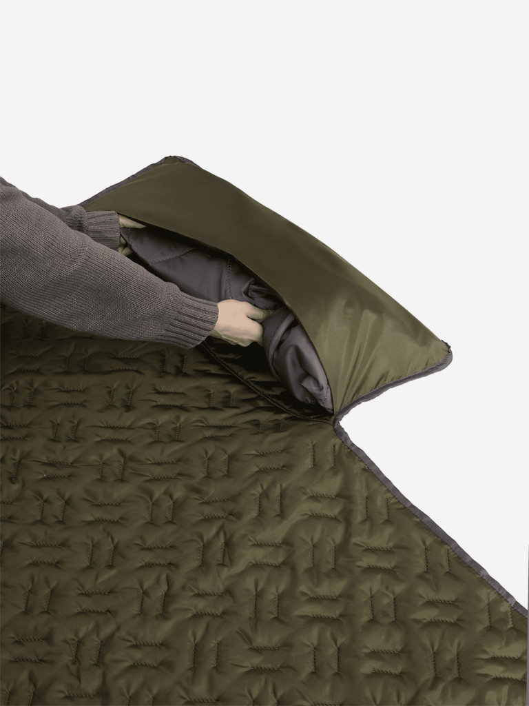 Спальный мешок Фрегат туристический с подголовником, 72 см х 230 см, зеленый (300г/м2)