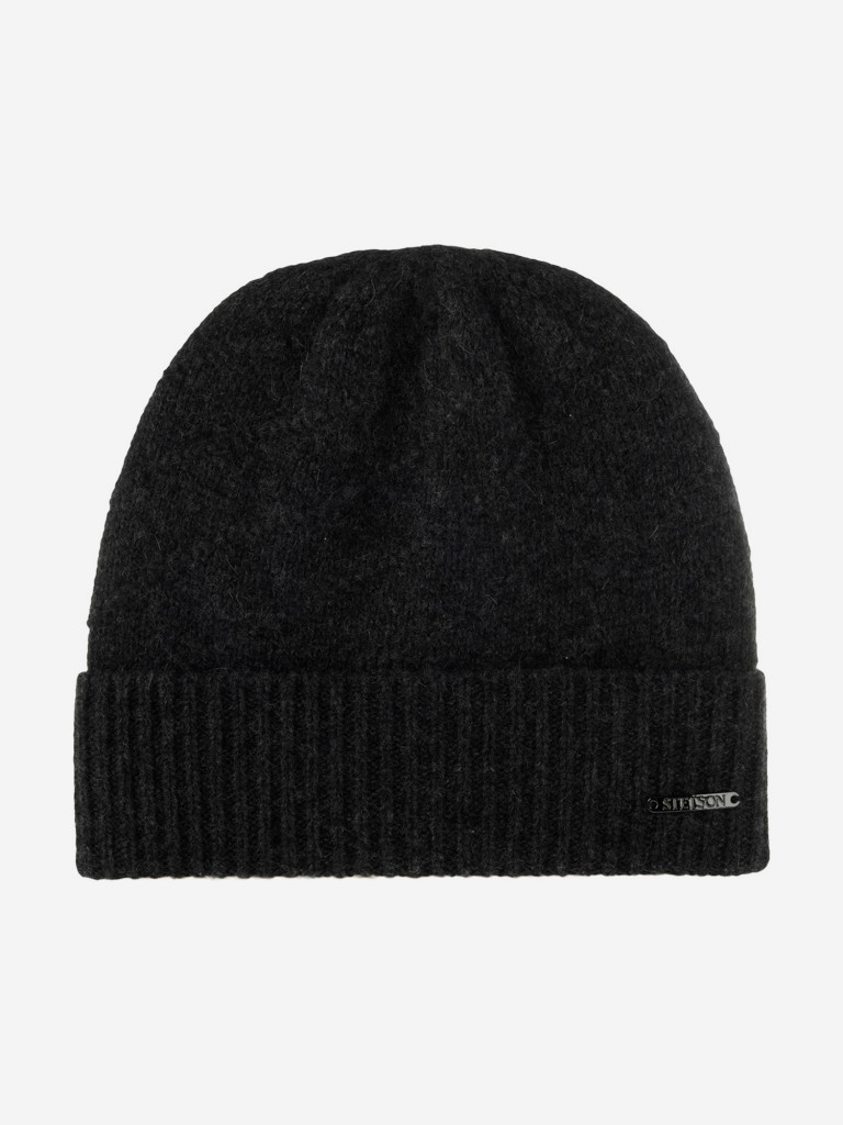 Шапка с отворотом STETSON 8599218 BEANIE CASHMERE (серый)