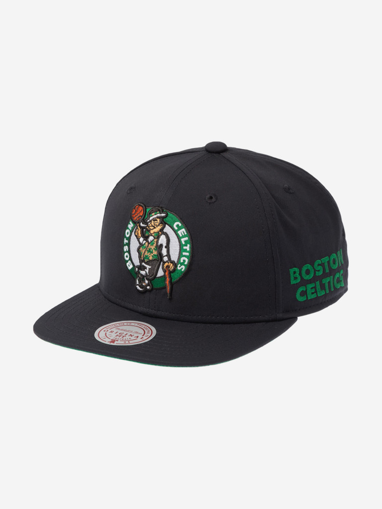 Бейсболка с прямым козырьком MITCHELL NESS HS11500-BCEBLCK Boston Celtics NBA (черный)