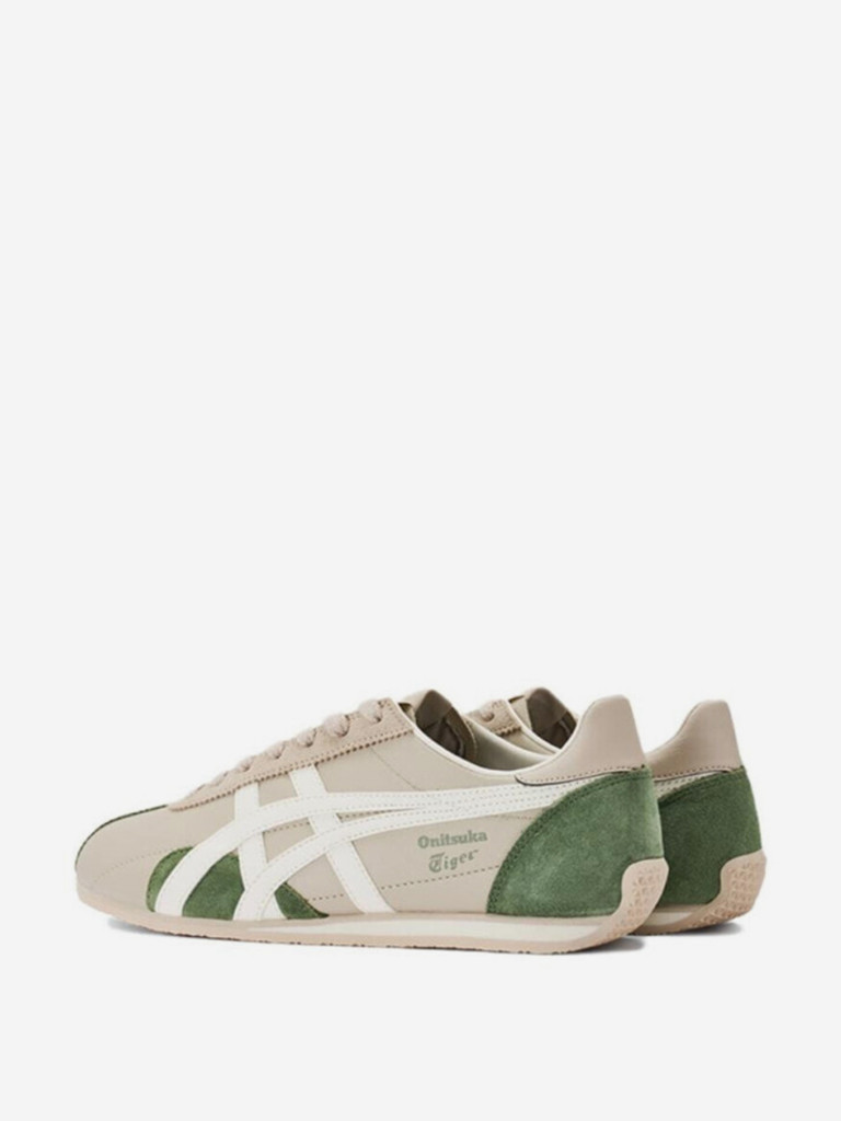Onitsuka Tiger Runspark Anti-Slip Wear-Resistant Low-Top Skateboard Shoes Unisex Beige Green