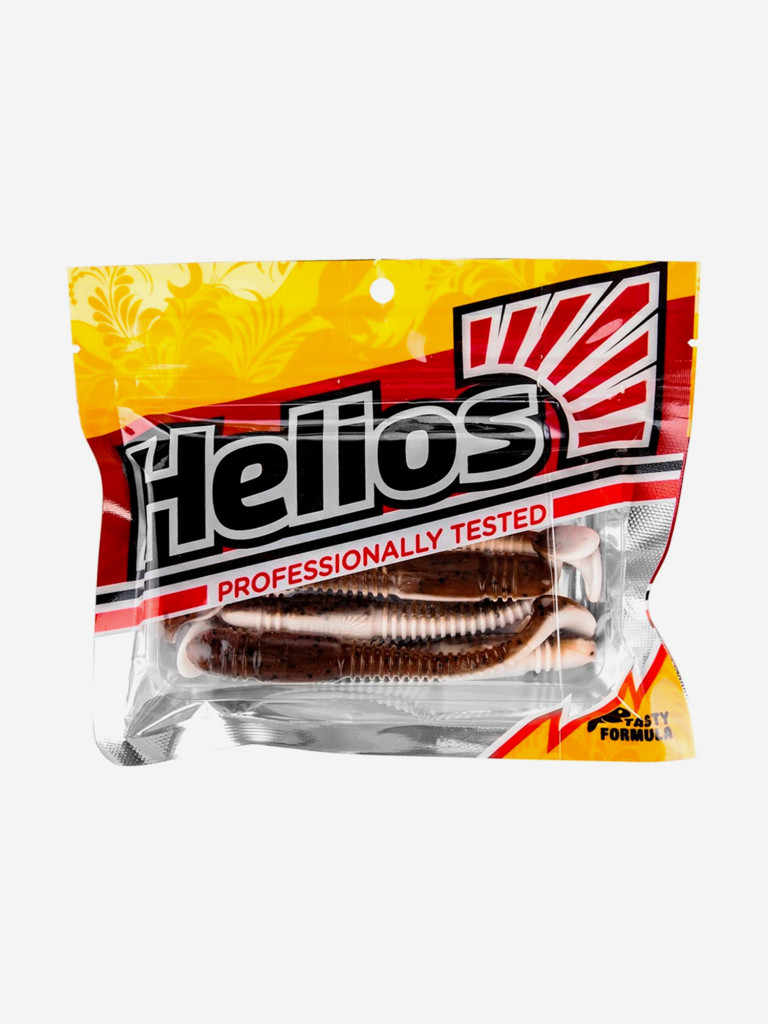 Мягкая приманка Helios Minoga, 3,75" / 9,5 см, Rusty & White, 5 штук (HS-17-005)