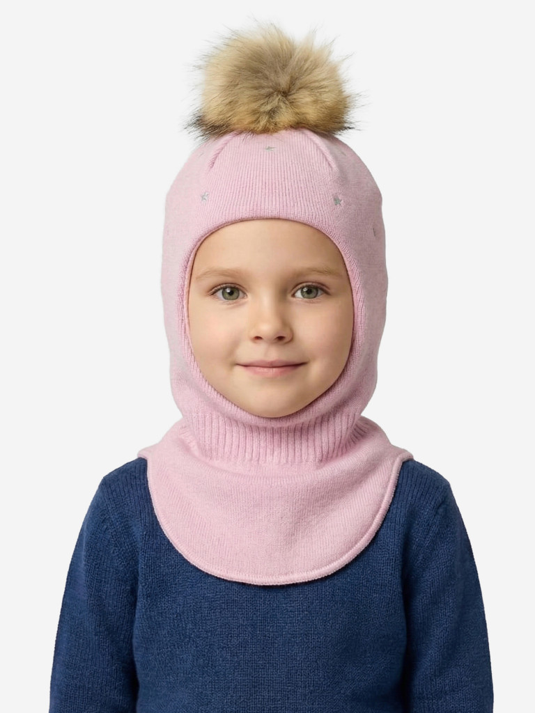 Шапка-шлем для девочки GUSTI GW25AC1230G-PINK