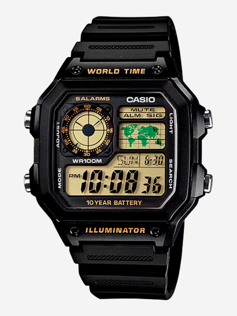 Спортивные часы CASIO AE-1200WH-1B