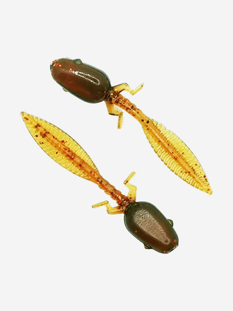 Набор для рыбалки. Cиликоновые приманки. Головастик RuBaits Tadpole 38, 50, 70 мм Cлаг, рак, личинка. На окуня судака форель. Микроджиг. Маш масло красное Red Motor oiL UV